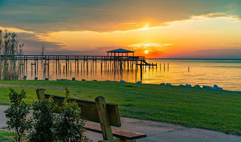 A Cool Sunset View at Fairhope, Alabama
