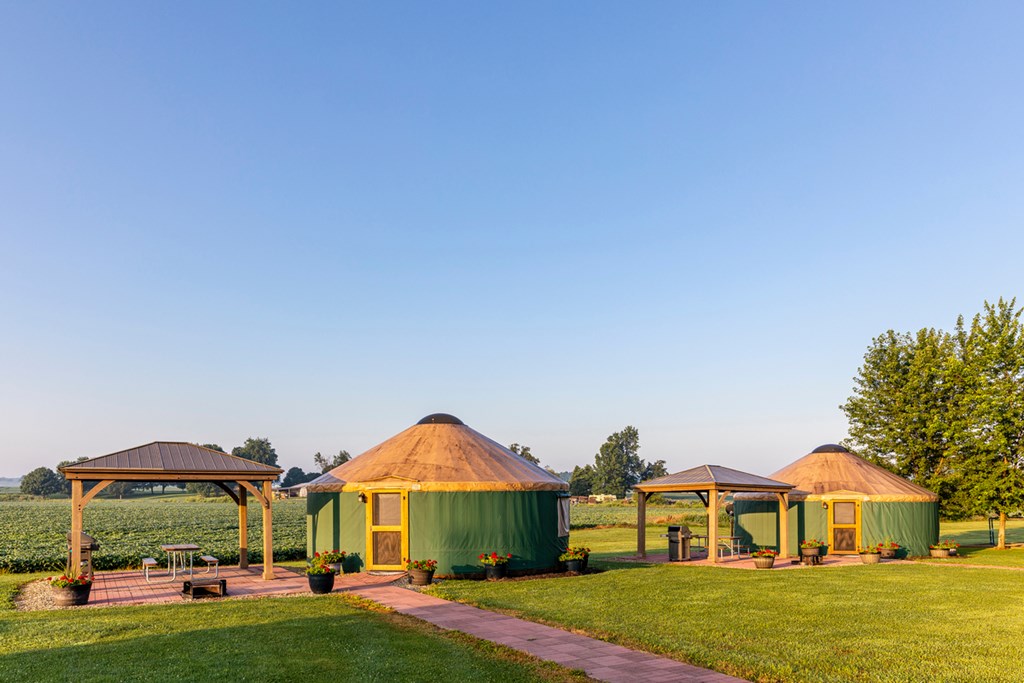 Yurts at Shelby Mansfield KOA Resort